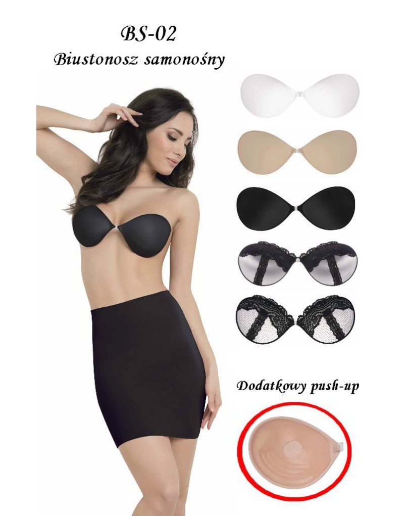 Biustonosz samonośny push - up Julimex - BS 02 Biustonosz samonośny push - up Julimex - BS 02