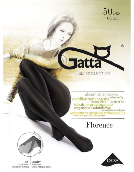 Rajstopy damskie Gatta - Florence 3D / 50 den