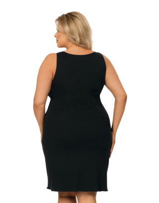 Koszula nocna damska  Donna Sarah czarna - plus size