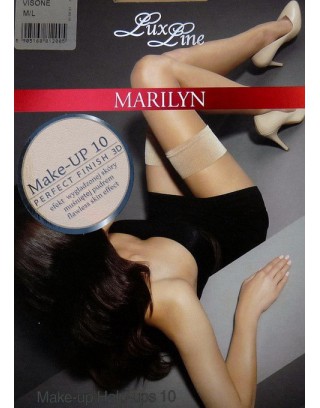 Pończochy samonośne gładka koronka make-up Marilyn