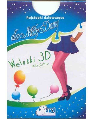 Rajstopy dziecięce WELURKI mikrofibra 3D