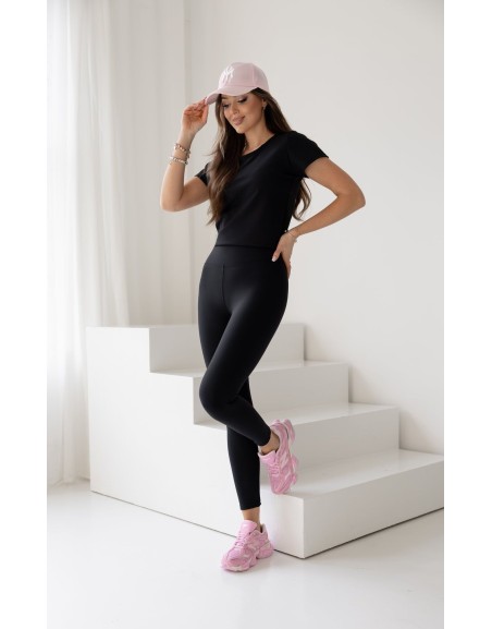 Spodnie Legginsy w prążek...