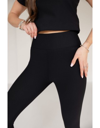 Spodnie Legginsy w prążek...