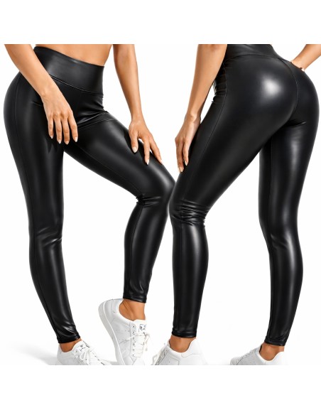 Legginsy długie eco skóra...